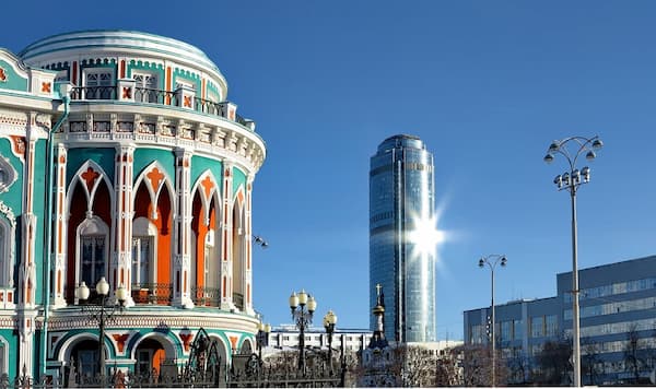 Sevastyanov's palace and vysotsky tower